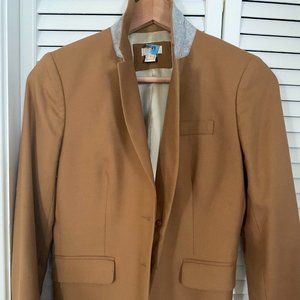 J. Crew Factory Original Schoolboy Blazer Wool Blend - Camel